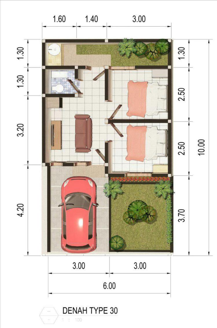 13 Desain denah rumah minimalis online